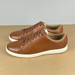 Cole Haan Grand Crosscourt Leather Sneakers Mens 9.5 Brown Low Top Lace Up